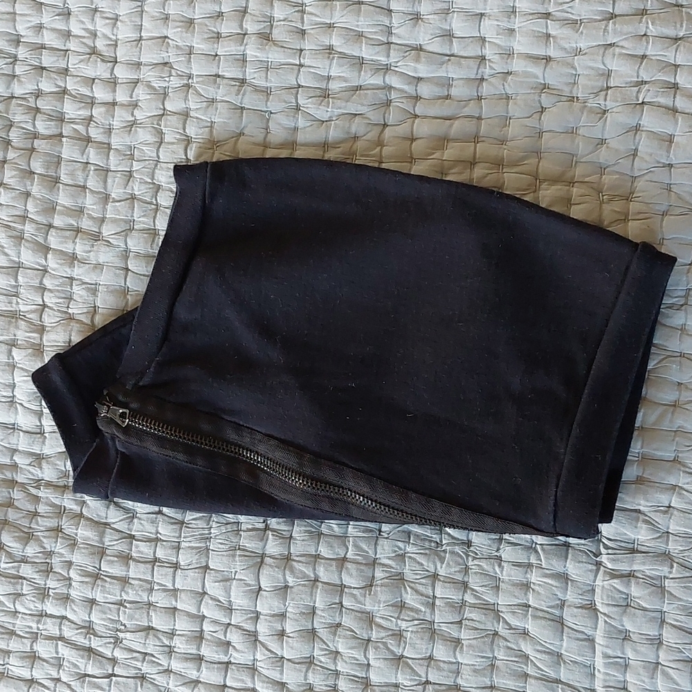 Urban Outfitters Black Zippered Mini Skirt